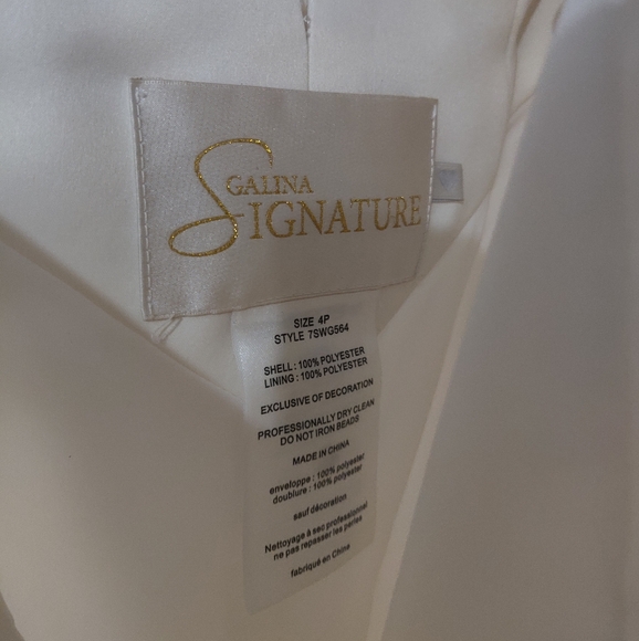 Galina Signature Ivory Wedding Dress size 4 - Picture 5 of 7